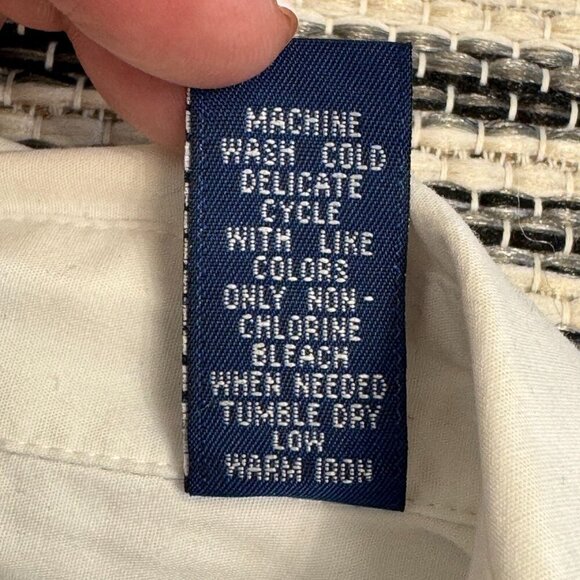 Karen Scott Holiday Scottie Presents Button Front Shirt White Size Petite Medium - Picture 11 of 16